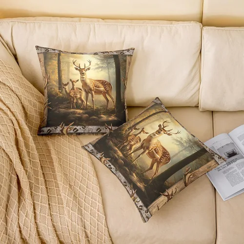 Vista 32 de Guitar Print Double Sides Print Pillow Covers 16"x16",Music Themed Bass Instruments Pillowcase Soft Square Cushion Cases,Rustic Music Score Note