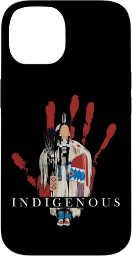 Vista 4 de Funda para iPhone 17 con diseño de sangre india de mano roja indígena nativa americana