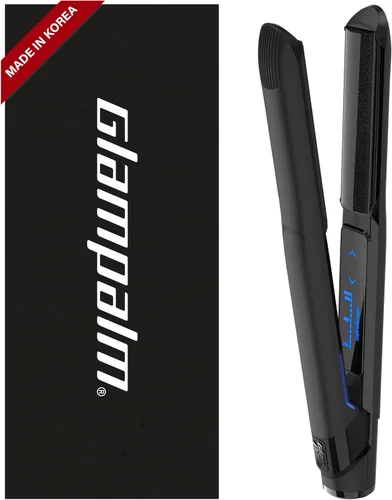 Vista 11 de GLAMPALM Plancha para el cabello 0.5" Plancha plana de cerámica infundida con Vita C, la herramienta profesional de salón n.º 1 de Corea