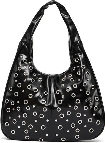 Vista 45 de NEWBELLA Bolso Hobo para mujer - Bolso de hombro y bandolera de cuero sintético, bolso de mano espacioso para el trabajo y uso diario