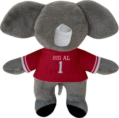 Vista 3 de Bobbi-Dobbiez - Peluche de peluche de la Universidad de Alabama Big Al, se fija a mochilas, bolsos, zapatos, botellas de agua y más