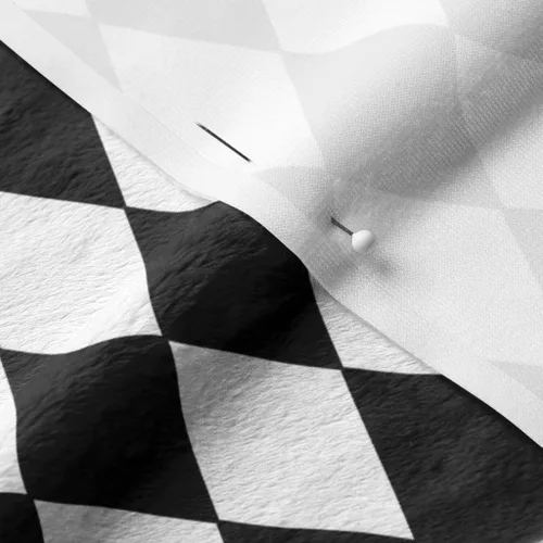Vista 14 de Spoonflower Tela - Diamantes Negro Blanco Pequeño Diamante Cuadros Geométrico Impreso en Tela de Gasa Cuarto Grasa - Costura Ropa de Moda Vestidos