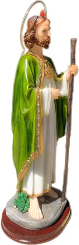 Vista 2 de Figura de San Judas de 18 pulgadas de alto, decoración religiosa de San Judas Tadeo