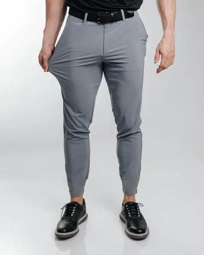 Vista 3 de Primo Pantalón deportivo de golf, ligero elástico en cuatro direcciones, 4 bolsillos, cintura interior de gel, tobillos con cremallera elástica