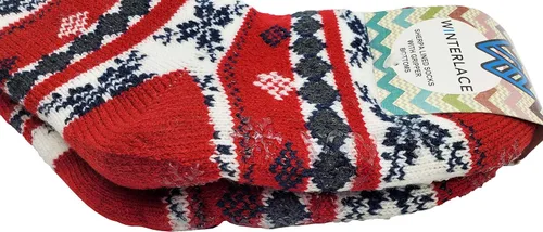 Vista 5 de Calcetines térmicos de sherpa para niños, 3 pares, bonitas pantuflas de Navidad antideslizantes de invierno, cálidas, ultra suaves para niños y niñas