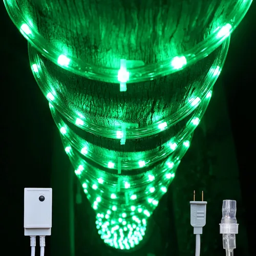 Vista 14 de Russell Decor Cuerda de luces LED con controlador regulable de 4 niveles para Navidad, 4 de julio, Día de los Caídos, decoración de vacaciones