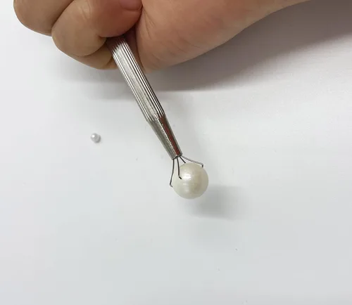 Vista 5 de Bolígrafo de espolvoreo, agarrador de perlas, herramienta de recogida de cuentas de caramelo de azúcar, soporte para grageas con 4 puntas