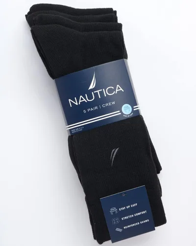Vista 2 de Nautica Calcetines de vestir para hombre calcetines ligeros paquete de 5