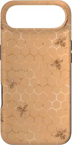 Vista 27 de Honey Comb Honey Bee Pretty Garden - Carcasa para iPhone 17