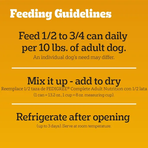Vista 10 de Alimento húmedo para perros adultos Pedigree, trocittos de carne con salsa 100% complete & balanced, made with real beef, supports lean muscles