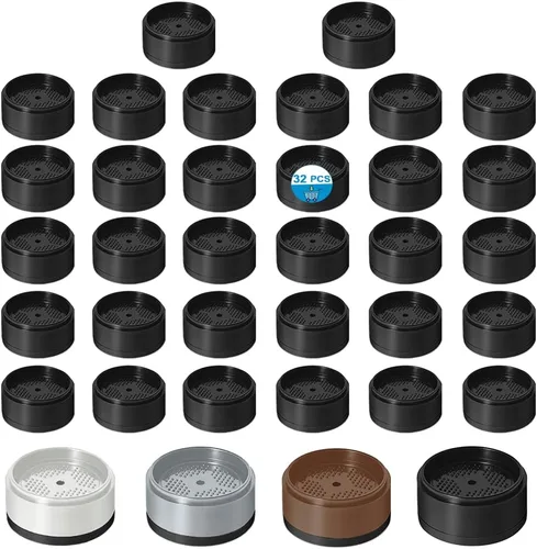 Vista 23 de Elevadores de cama de 1 pulgada, 2 pulgadas, 3 pulgadas, 4 pulgadas de alta resistencia, elevador de muebles ajustable para mesa, escritorio, sofá