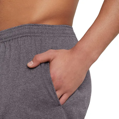 Vista 4 de Hanes Pantalones cortos atléticos para hombre, pantalones cortos de punto de meter con bolsillos, pantalones cortos de gimnasio de punto