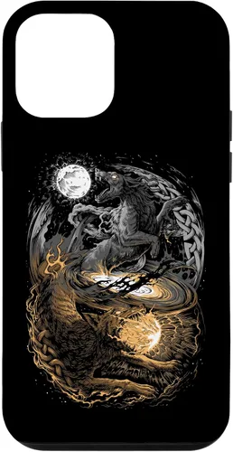 Vista 16 de Funda para iPhone 16 Lobo Viking Wolf Norse Mythology Pagan Ragnarok Wolves