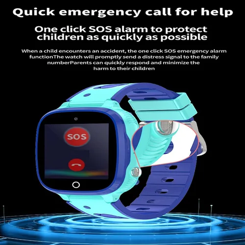 Vista 4 de Niños reloj inteligente 1.44" pantalla a color impermeable niños