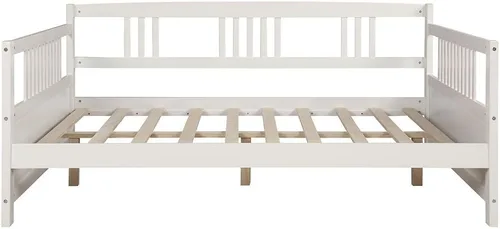 Vista 4 de Harper & Bright Designs - Estructura de cama de madera Blanco con cajones de almacenamiento