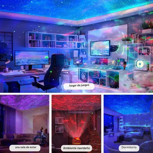 Vista 6 de XQBX Proyector de galaxia de huevo de dinosaurio un proyector Aurora con altavoz Bluetooth y ruido blanco, regalo de San Valentín para ella/él