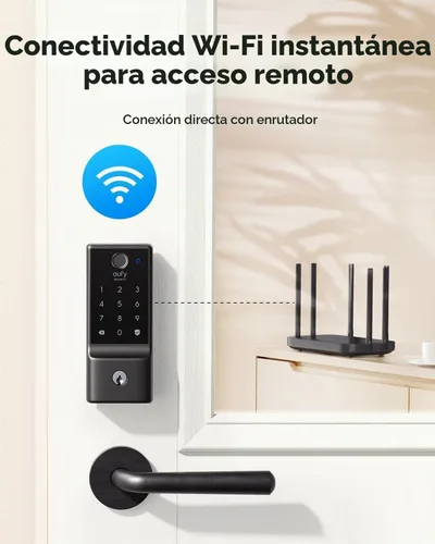 Vista 4 de eufy Security Smart Lock C220, cerradura de puerta de entrada sin llave