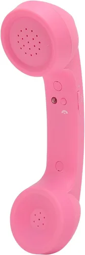 Vista 13 de Dpofirs Auricular de teléfono retro Bluetooth, receptor de teléfono móvil inalámbrico con micrófono de altavoz HD, diseño inalámbrico recargable
