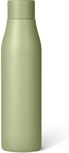 Vista 8 de Amazon Basics Botella de agua aislada de acero inoxidable, a prueba de fugas, de doble pared, de 20 oz., sin BPA, marfil