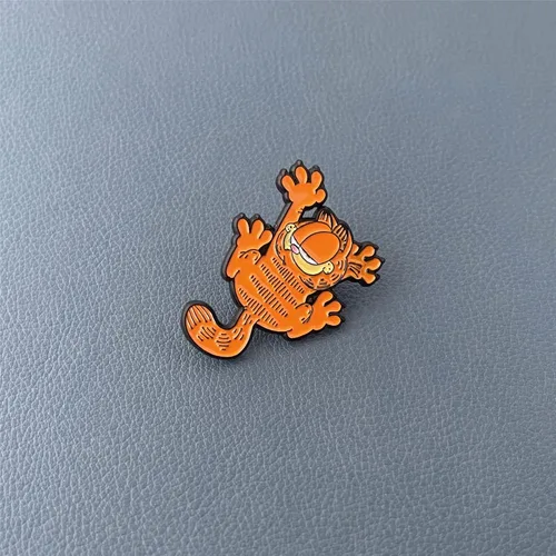 Vista 3 de 1 pin de metal de anime, aleación de zinc, pines de gato de dibujos animados