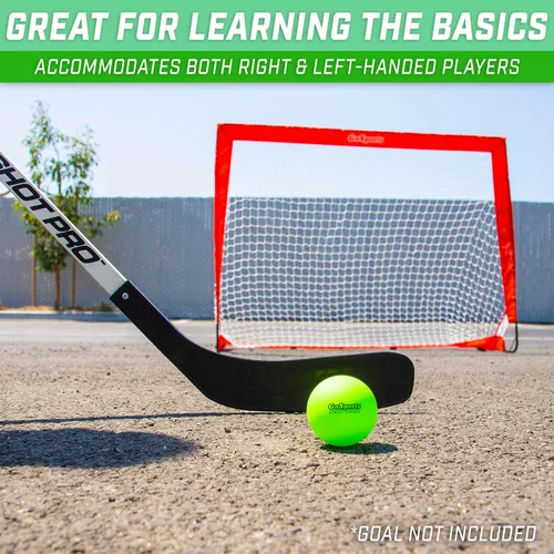 Vista 4 de GoSports Street Hockey - Choose Between Goal Set with Sticks, Balls (6 Pack) or Sticks (2 Pack)