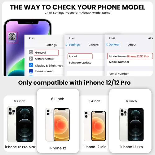 Vista 7 de Funda para iPhone 12 Pro/iPhone 12 de 6.1 pulgadas, cartera cruzada con cremallera para mujer, tarjetero con bloqueo RFID, funda de cuero con Negro