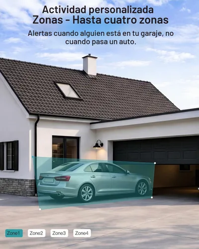 Vista 10 de VIMTAG 2.5K Pan/Tilt Cámara de seguridad para exteriores con cable para el hogar, WiFi de doble banda