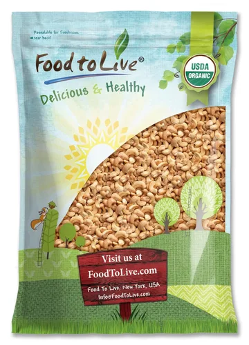 Vista 11 de Food to Live Anacardos enteros orgánicos tostados en seco con sal del Himalaya, 1 libra sin OMG, nueces tostadas al horno y ligeramente saladas, sin