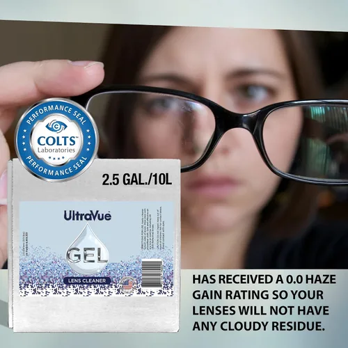 Vista 4 de Limpiador de lentes de gel – Recarga de lentes de ojos Gel Cubitainer – Seguro para todas las lentes (revestimiento AR incluido), anteojos