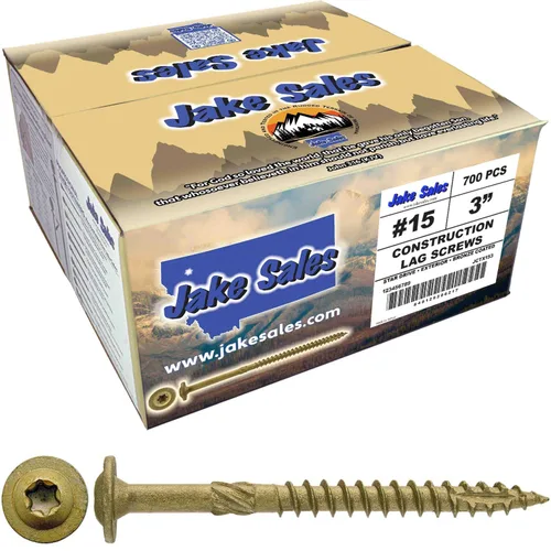 Vista 22 de Tornillo de retraso de construcción #15 x 2 - Tornillo de retraso estructural de alta resistencia Torx/Star Drive - Compatible con ACQ - Cabezal