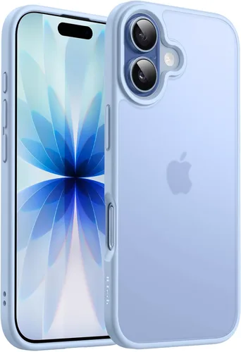 Vista 22 de JETech Funda mate para iPhone 17 de 6.3 pulgadas, protección contra caídas de grado militar, carcasa trasera translúcida esmerilada minimalista