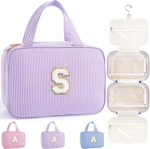 Vista 12 de TOPEAST Regalos de Navidad para Mujeres, Adolescentes y Niñas - Bolsa de Aseo Colgante de Viaje y Bolsa de Maquillaje, Bolsa de Aseo Personalizada