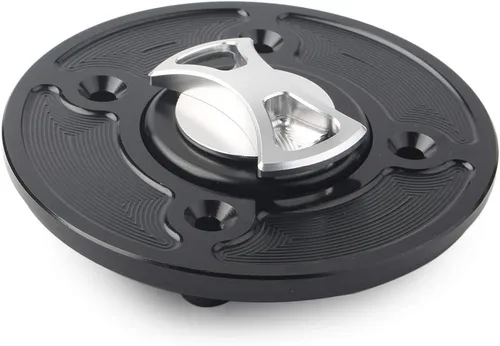 Vista 5 de 1 unids plata Keyless Twist off combustible tanque tanque cubierta para Kawasaki Ninja 400 650 Z900 Versys 1000