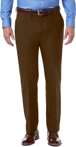 Vista 8 de Haggar Pantalón de vestir de ajuste clásico prémium para hombre Negro