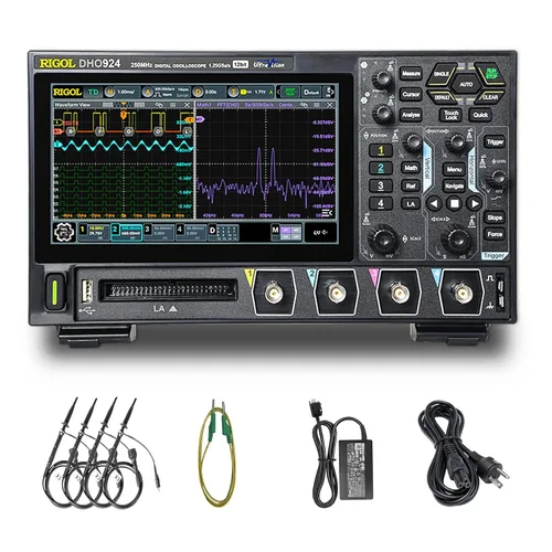 Vista 8 de RIGOL Osciloscopio digital DHO914S 125 MHz 4-Ch + 16 Digital 1.25 GSa/s 12-bit 50 Mpts UltraAcquire 1,000,000 wfms/s AFG + Bode Plot LAN/USB/HDMI