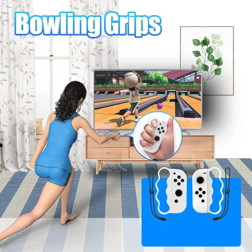 Vista 3 de Nintendo , Nintendo Switch Sports Leg Strap, Switch Tennis Racket, Switch Boxing Grips, Switch Wrist Straps and Switch Golf Club - White