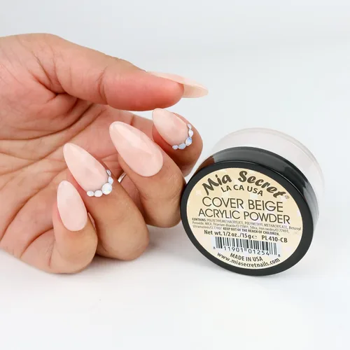 Vista 2 de Mia Secret Cubierta Acrílico Polvo - Cubierta Beige 8 oz