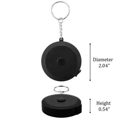 Vista 3 de Edtape - 2 cintas métricas para cuerpo, cinta métrica para tela de costura corporal, tela a medida, cinta de medición médica, 60 pulgadas/4.9 ft
