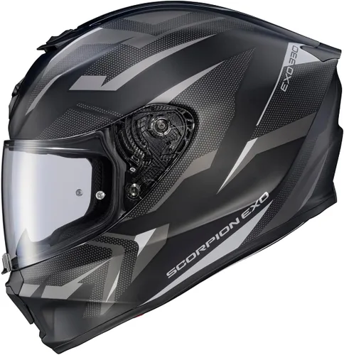 Vista 10 de ScorpionEXO R330 - Casco de motocicleta de cara completa con Pinlock Ready Shield Bluetooth con bolsillos para altavoces DOT ECE aprobado Bendr