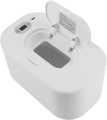 Vista 4 de Kavolet Calentador USB de toallitas húmedas para bebés, dispensador de toallitas húmedas para bebés, 3 modos de temperatura, calentamiento general