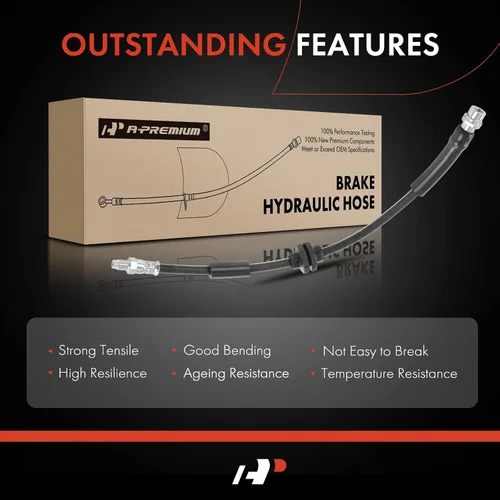 Vista 6 de A-Premium Manguera hidráulica para freno trasero del conductor o del pasajero compatible con modelos Mazda seleccionados - 5 2006-2015 - Reemplazar