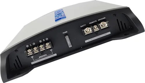 Vista 5 de AUDIOTEK AT2400S Amplificador estéreo de coche de 2 canales, 2400 vatios, 2 ohmios estables, indicador LED, rango completo, perilla de graves
