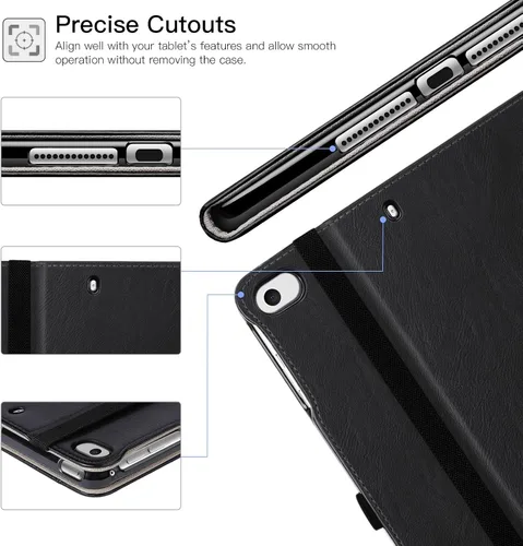 Vista 8 de Funda para iPad mini 5 2019/Mini 4 3 2 1 de 7.9 pulgadas, Cubierta Folio de Soporte de Cuero PU Premium con función de encendido y apagado