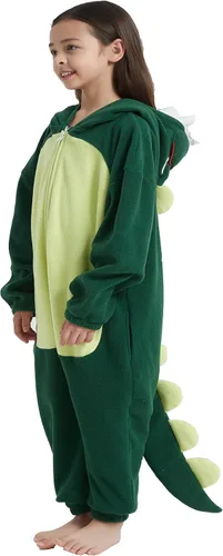 Vista 3 de Pijama de animal para niños, disfraz de Halloween, cosplay de una pieza para niñas y niños, pijama unisex para niños