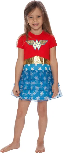 Vista 2 de Wonder Woman Camisón de pijama con logotipo para niñas Multi