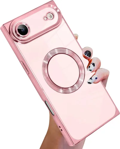 Vista 76 de KANGHAR Funda diseñada para iPhone 12 Pro Magnética Transparente con Protector de Lente de Cámara [Compatible con MagSafe] Diseño de Placado