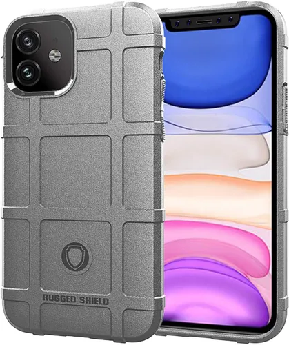 Vista 17 de Funda protectora táctica para iPhone 11 (serie Rugged Shield), TPU gruesa y sólida, funda protectora táctica para iPhone 11 (6.1 pulgadas), arcilla