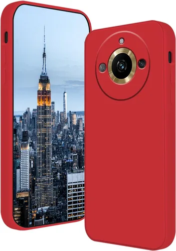 Vista 10 de Funda compatible con Realme 11 Pro Plus de silicona líquida verde oscuro, suave al tacto para Realme 11 Pro Plus, funda delgada de silicona a prueba
