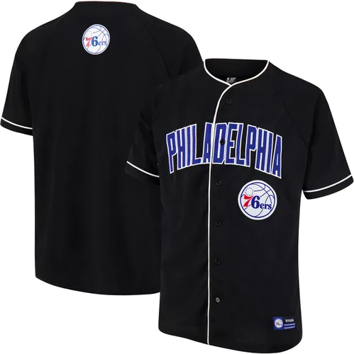 Vista 12 de Ultra Game Camiseta de béisbol oficial de la NBA con botones y botones para hombre