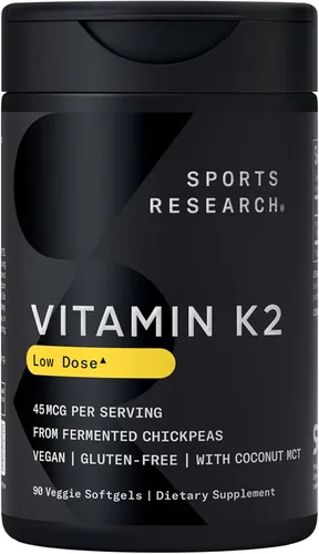 Vista 11 de 100 Microgramos de la vitamina K2 (como MK7) con aceite de coco orgánico para una mejor absorción, con MenaQ7 clínicamente probada y formulado sin